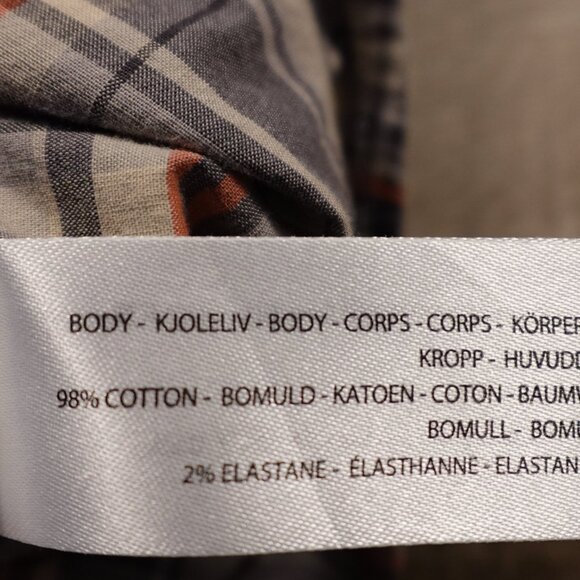 Ariat Rebar Built To Last Plaid Button-Up Shirt Men’s XL Gray Orange Workwear - Picture 8 of 10